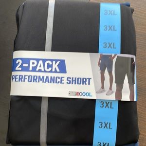 32 Degrees 2-Pack Performance Shorts Blue/Gray 3XL